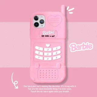 【 Barbie Em Estoque 】 Pink Capa De Celular Compatível Para 13 Pro Max 12 11 X XSMAX 6 6s 7 8 Plus SE2020 Fofa De Silicone Macio De Borracha