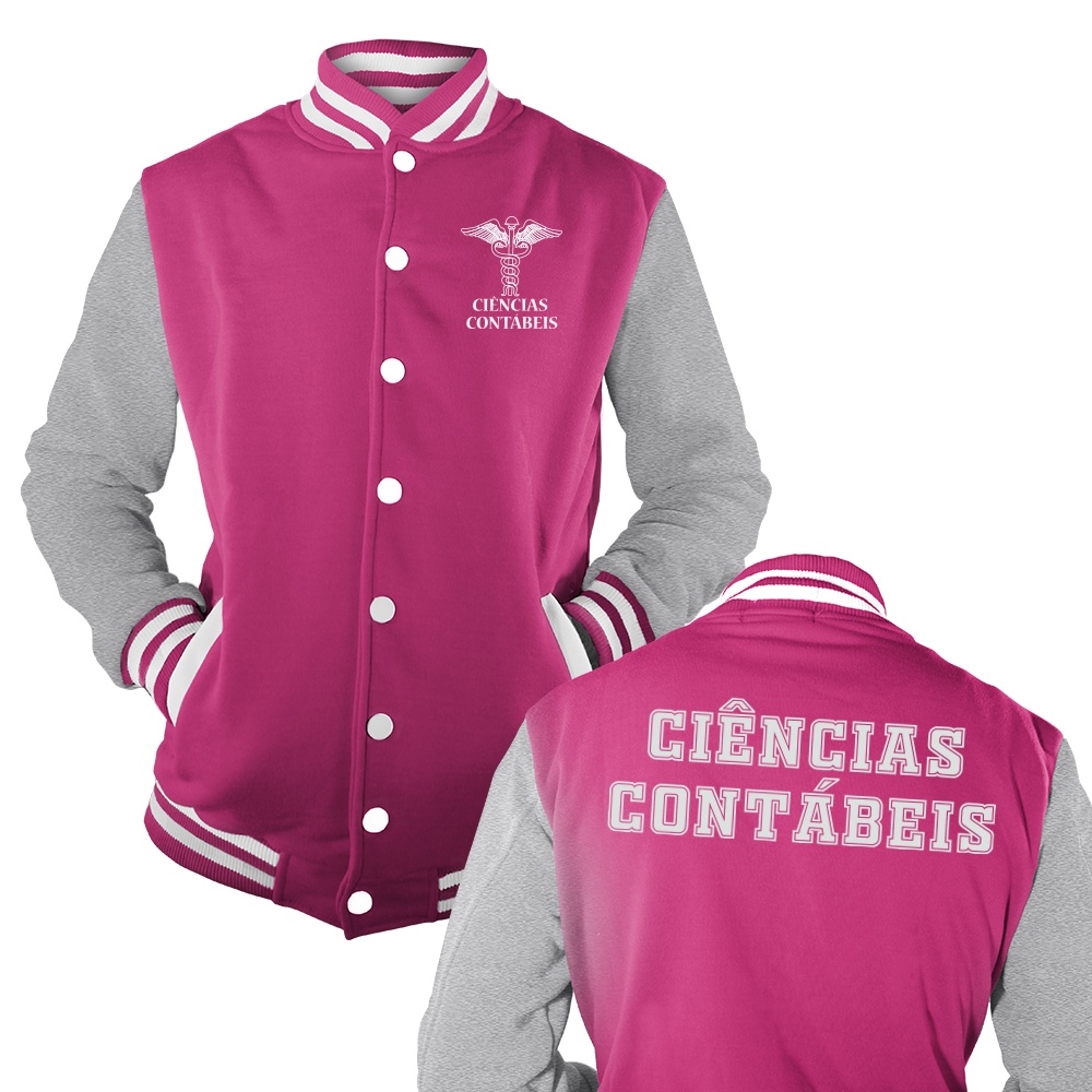 Jaqueta college ciencias fashion contabeis