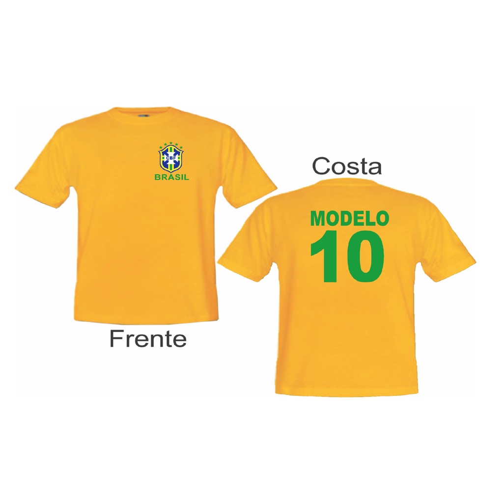 Camiseta Personalizada Brasil – Infantil – Mimos Personalizados