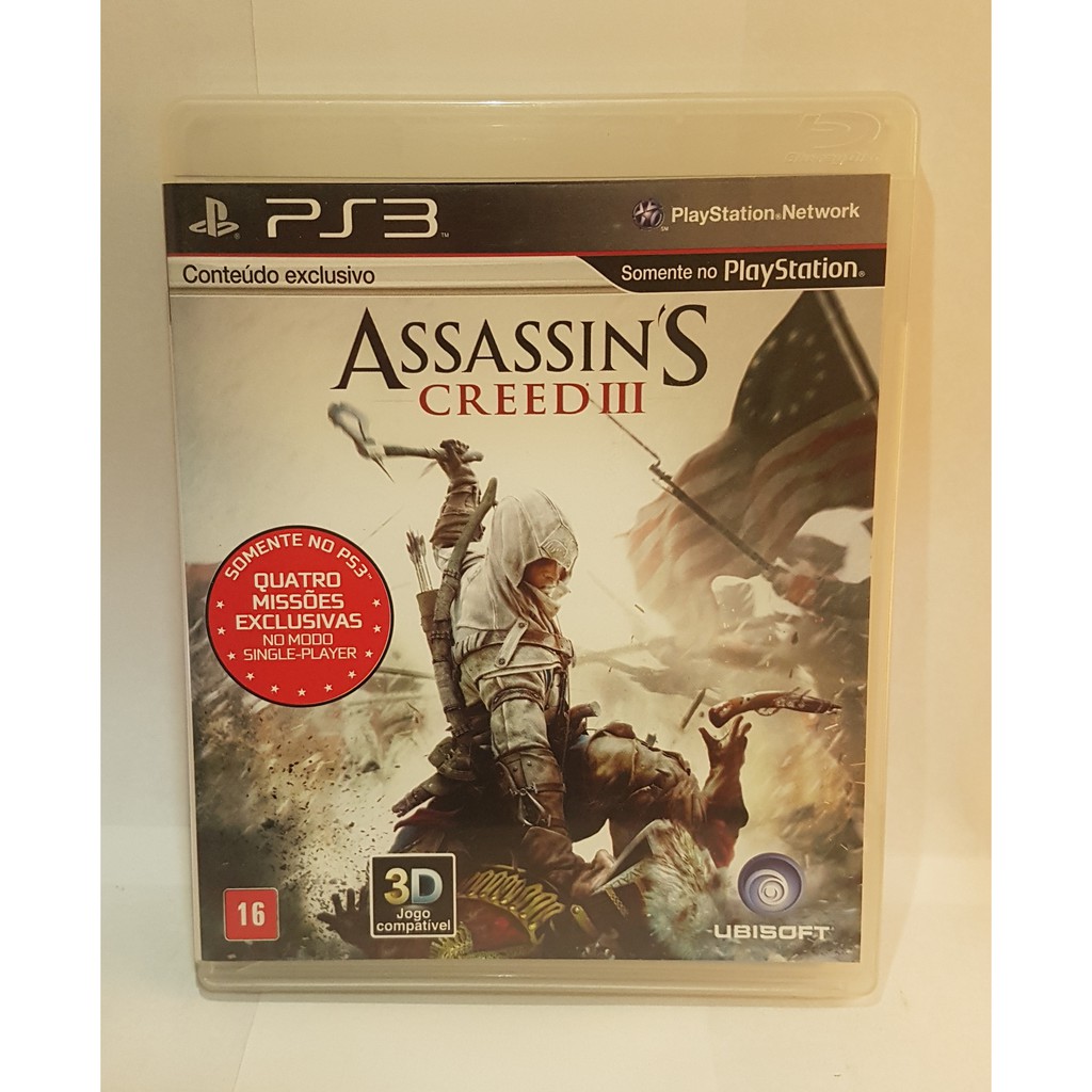 Assassin's Creed III - Jogo PS3 Midia Fisica - Sony - Jogos de