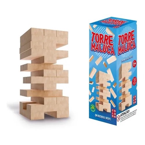 Kit Jogo Uno Stacko Torre De Empilhar + Uno Cartas Baralho em