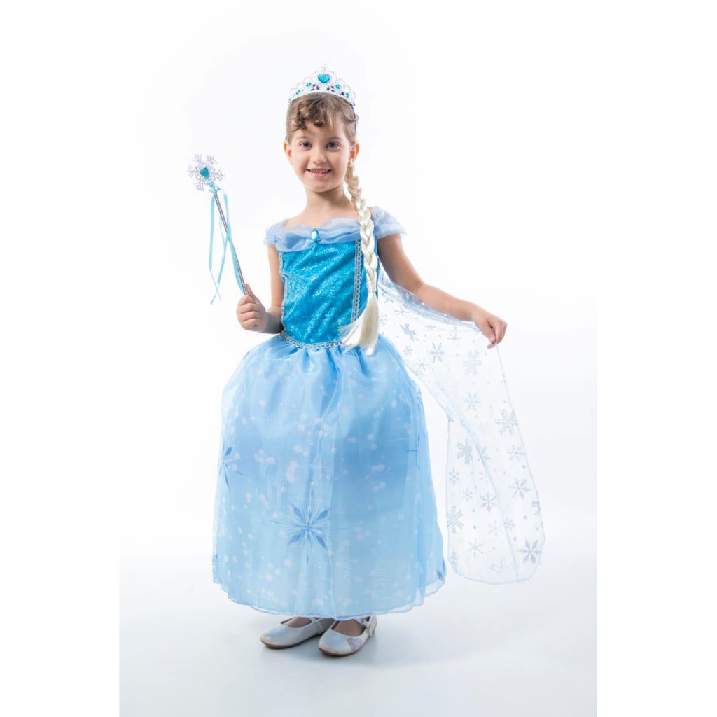 Roupa da hot sale elsa infantil