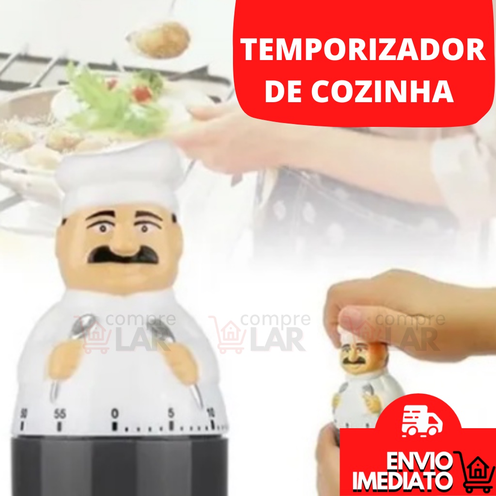 Relógio Temporizador Timer Cronômetro De Cozinha Controlador De Tempo Cozimento Alimentos 6007