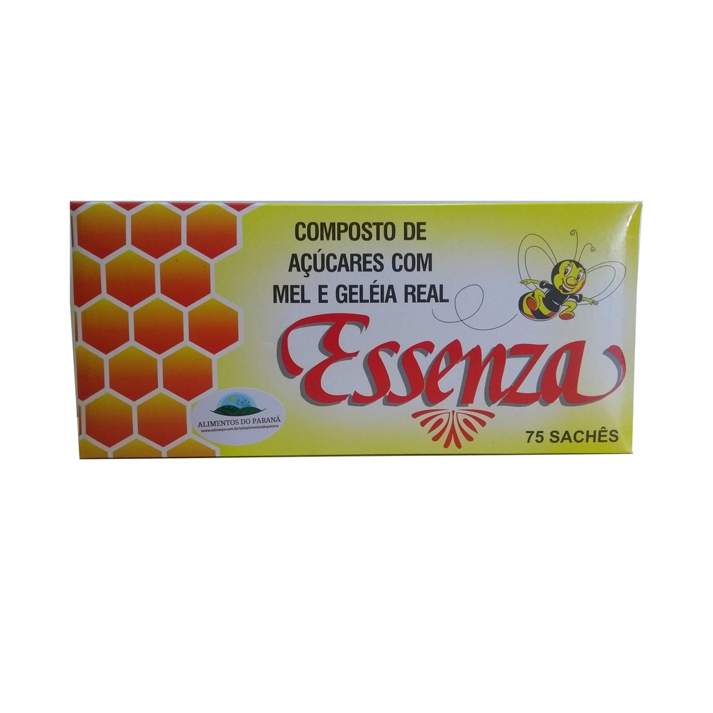 Composto de Mel e Geléia Real 75 Sachês Essenza Melzinho | Shopee