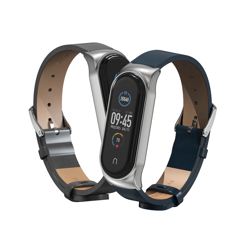 Pulseira De Couro PU Para Xiaomi Mi Band 7 Miband 7 CS Pulseiras Acessórios Inteligentes
