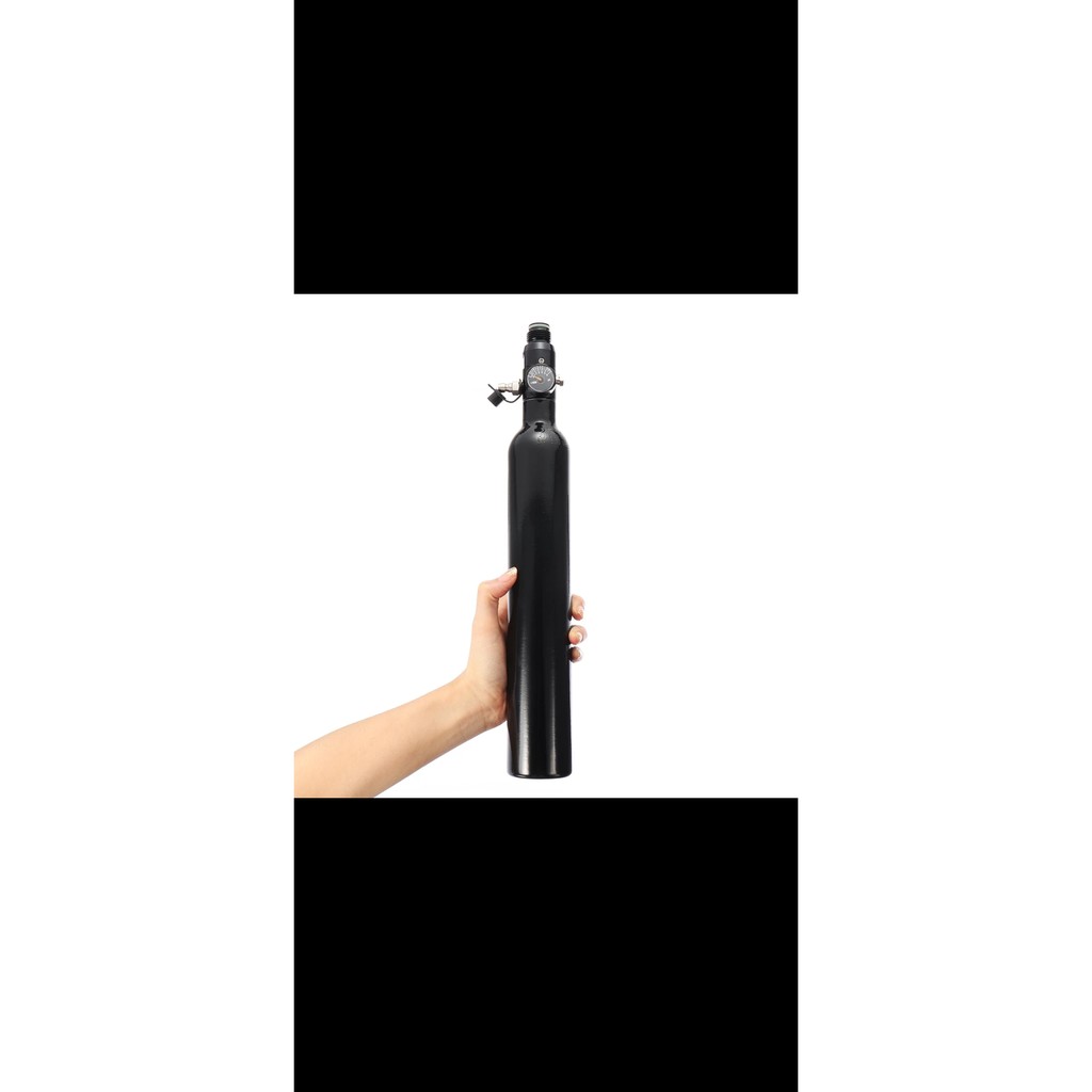 Bottiglia HPA 0,2L 800/1100 PSI Con Adattatore ON/OFF – Sistema HPA Tedesco