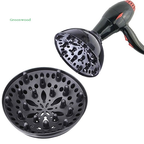 GNWD Preto Universal Ventilador Salão De Cabeleireiro Ferramenta Difusora De Secador De Cabelo Encaracolado