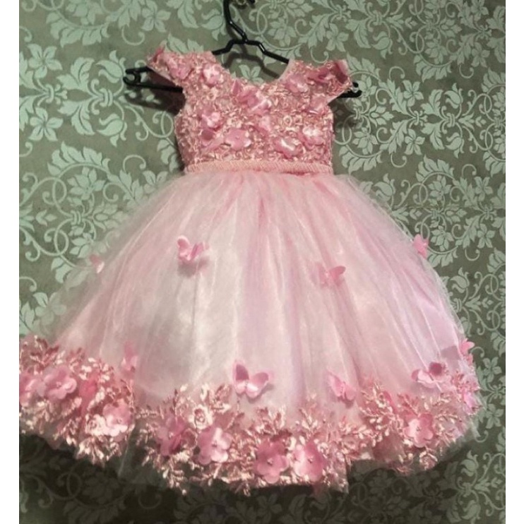 Vestido Infantil Jardim Encantado Com Borboletas