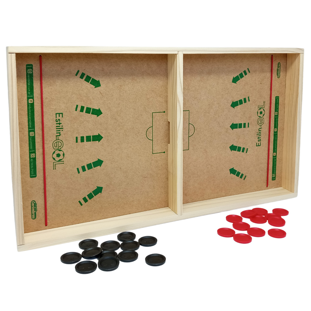 Jogo de Tabuleiro e Futebol de Botão Infantil Estilingol