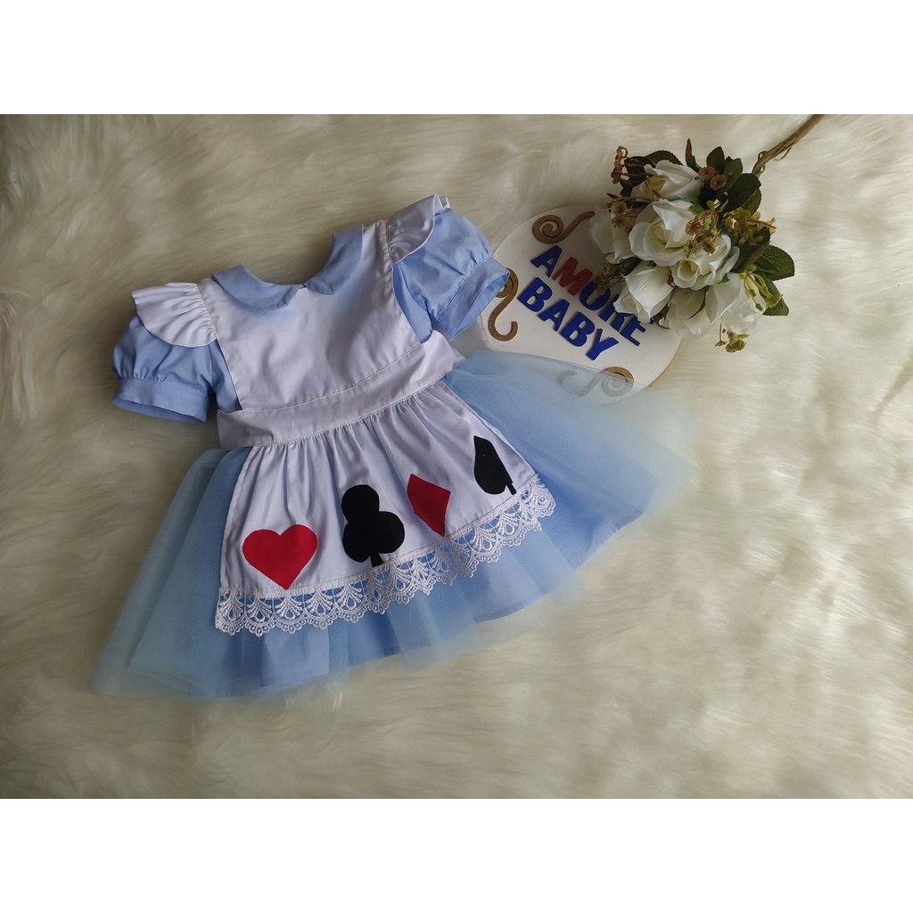 Roupa infantil alice no pais best sale das maravilhas