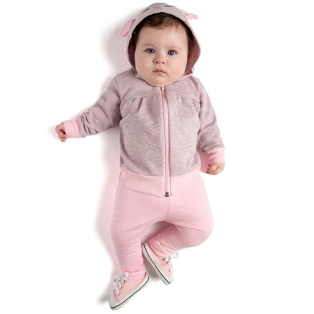 Roupas de inverno para bebês meninas, desenho Kawaii, orelhas de urso  lisonjeiro, moletom com capuz de lã, fofo, elástico, chique, roupas de bebê