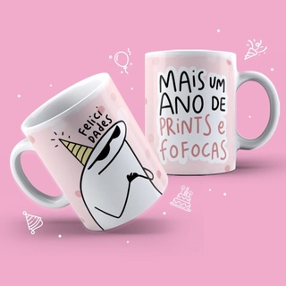 Caneca Presente Aniversario Flork Meme Mod15 325 Ml - Escorrega o Preço