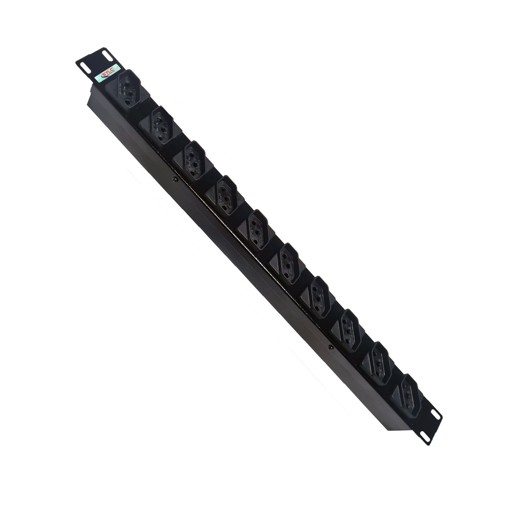Régua Profissional Extensão Rack 10 Tomadas Bivolt 10A