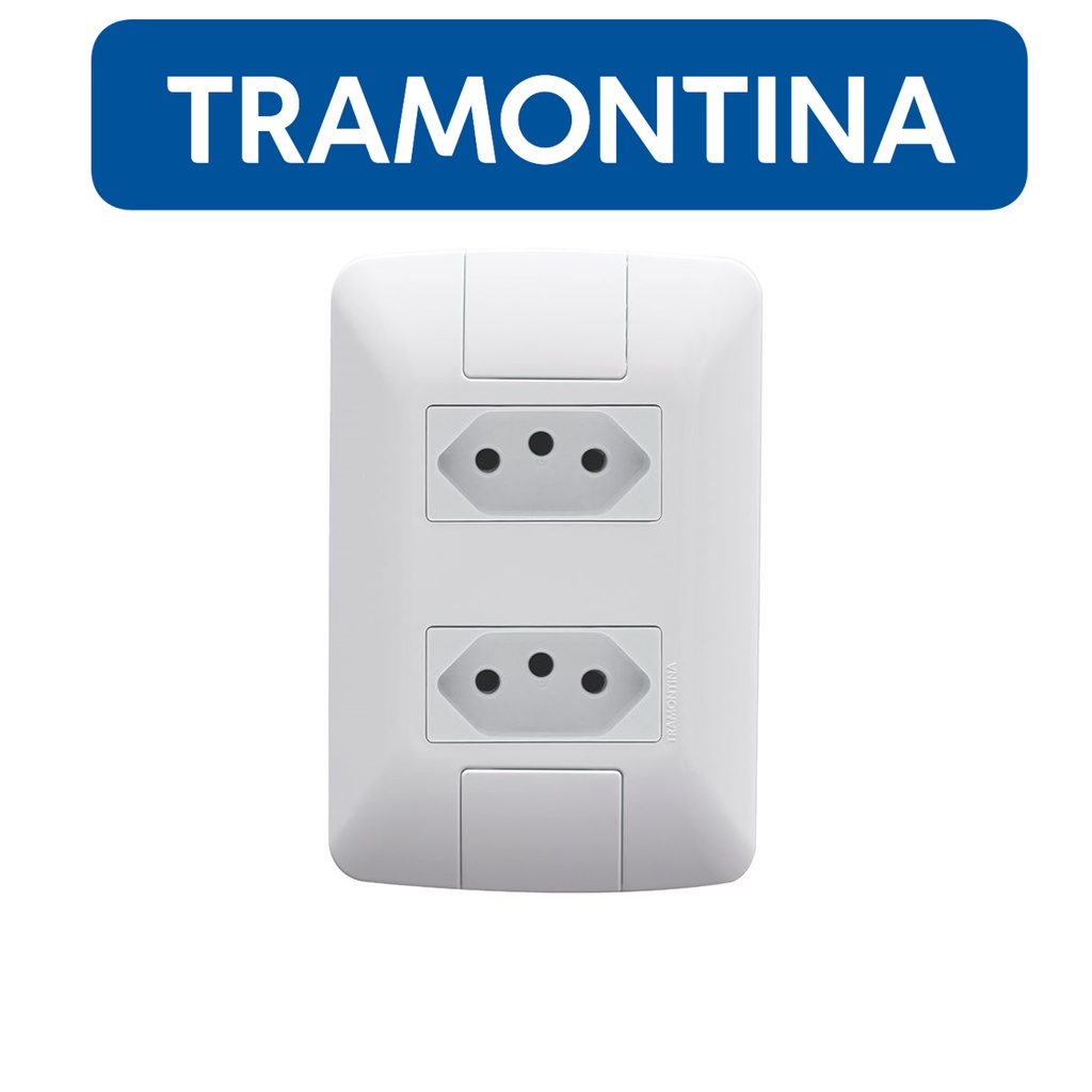 Conjunto Tomada Dupla 4x2 Aria 10a/20a- Tramontina