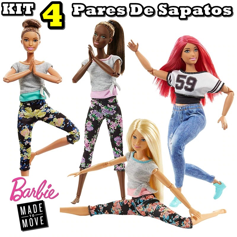 Roupa P/ Boneca Barbie + 2 Sapatos * Roupinha Sapatinhos 33f