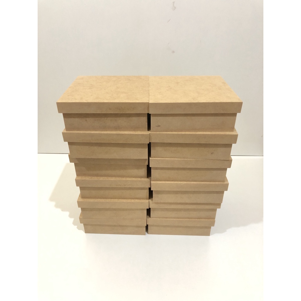 Caixa em mdf 20x20x5 12 Peças Lembrancinhas Casamentos Decoração Padrinhos