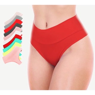 Women's Red High Waisted Panties