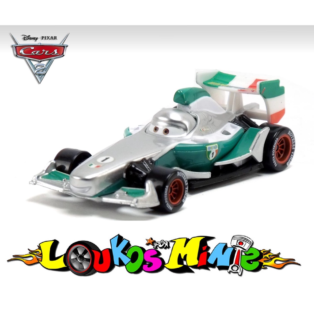 Disney Cars 2 Francesco Bernoulli With Metallic Finish Loose