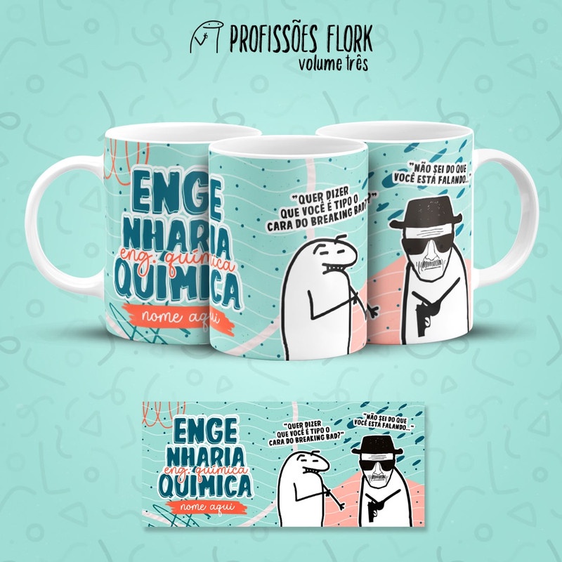 Caneca Personalizada ProfissÃo Flork Engenharia QuÍmica Shopee Brasil