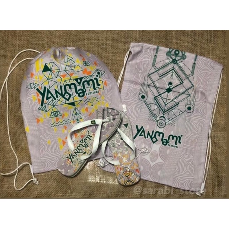 MOCHILA ou CHINELO YANOMAMI | trance rave | Shopee Brasil