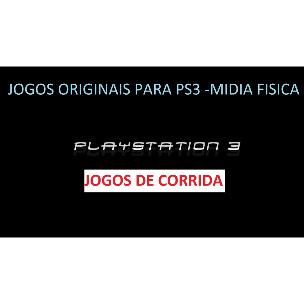 Jogos de Corrida Playstation PS3