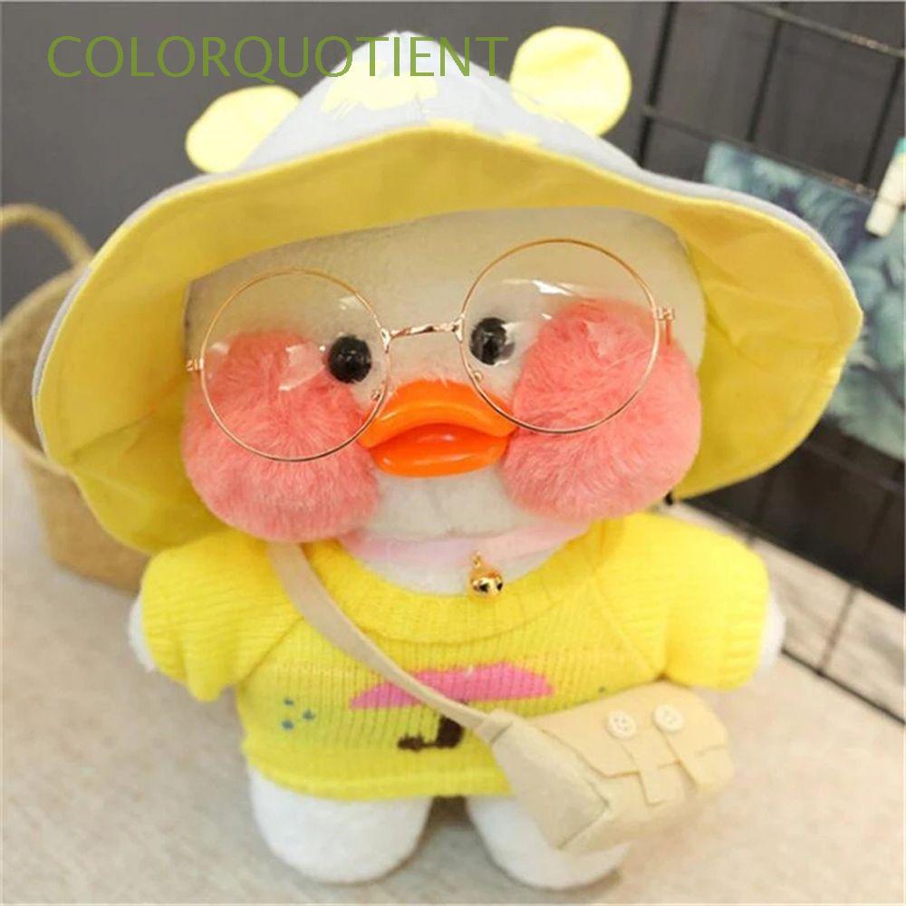 COLORQUOTIENT Birthday Gift Christmas Stuffed Toys Animal Pillow Lalafanfan Ducks Plush Pillow Yellow Duck Plush Toy