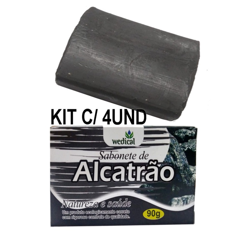 Sabonete De Alcatrão Wedical - 90g (4und) | Shopee Brasil
