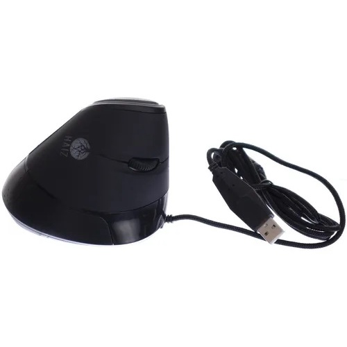 Mouse Vertical Com Cabo Conexão Usb E Led Ergonomico