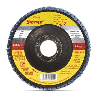 Disco Flap 115x22,23mm Grao 60 FDS115-60FC Starrett