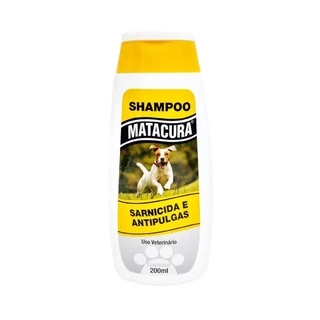 Shampoo Matacura Sarnicida E Anti-Pulgas Para Cães 200Ml