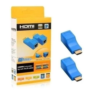 Extender Hdmi 4k 3d 1.4 30m Para Rj45 Sobre Cat 5eou cat6 Rede La