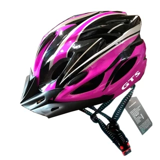 Capacete Deko Rosa IN Mould Com Sinalizador Led Ciclismo Bike Bicicleta