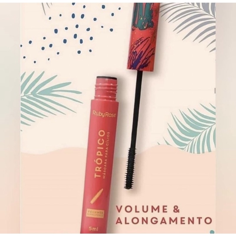 Rimel da Ruby Rose trópico alonga e da volume | Shopee Brasil