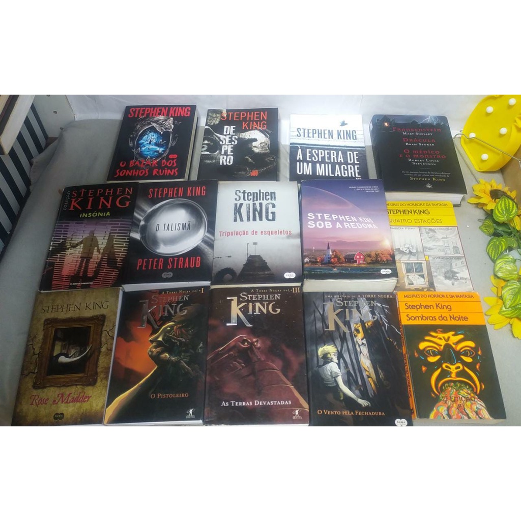 Kit 7 livros! ficção em INGLÊS - Percy Jackson, Dan Brown, Stephen King e  outros