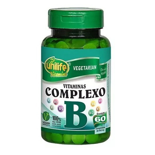 Vitaminas Complexo B Unilife - 60 Comprimidos 500mg | Shopee Brasil