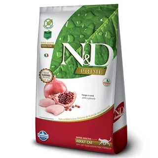 Ração N&D Prime Gatos Adultos Frango e Romã 1,5 Kg
