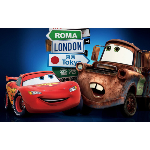disney cars/bilar dörrbanner 76 x 152cm