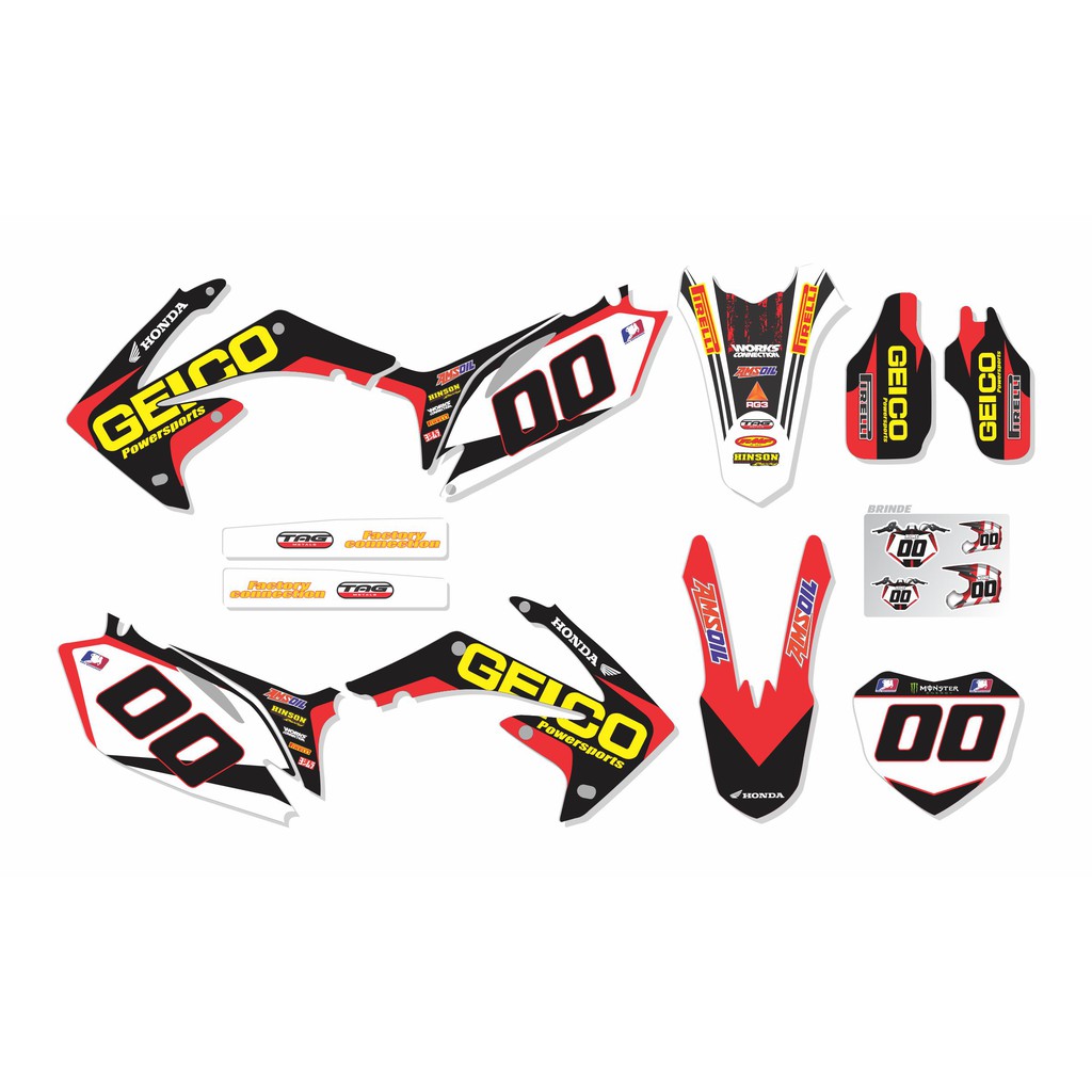 Adesivos Proteção Laminados Moto Trilha Motocross Xlr 125 CA-16182