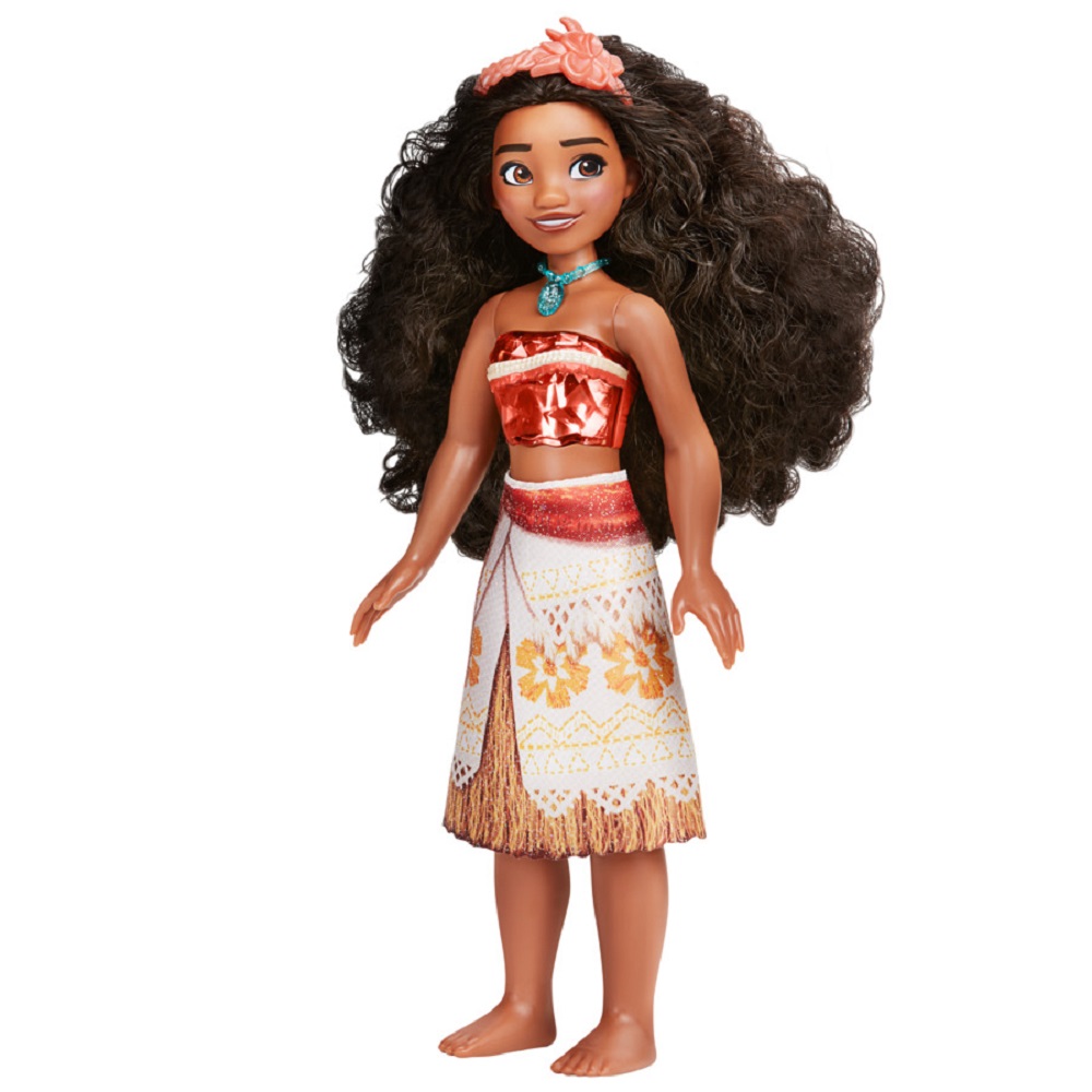 Boneca Moana C/ Porquinho Pua 33 Cm De Vinil Articulada