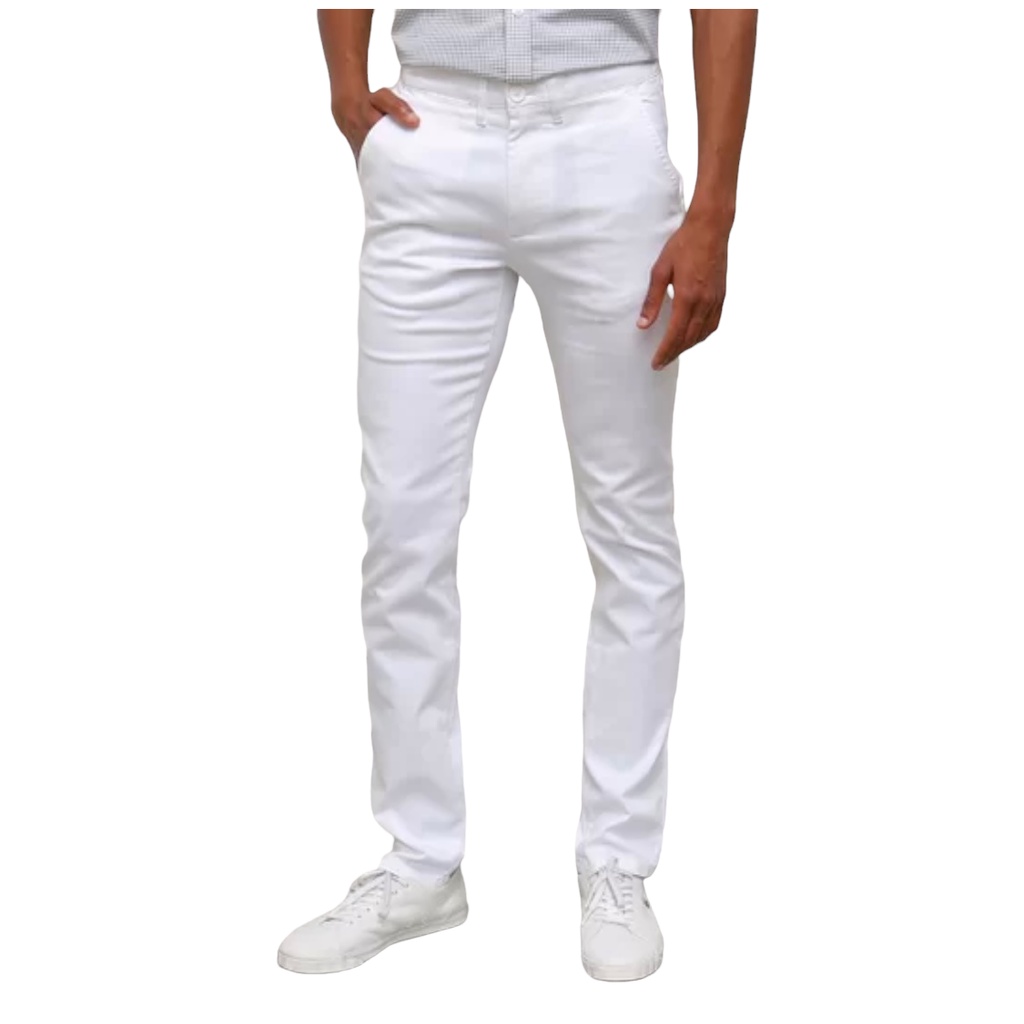 Calça de sarja sales masculina branca