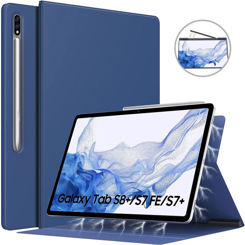 Capa Magnética Para Tablet Galaxy S9 Plus 12.4 Polegadas 2023 , Tab S8 2022 S7 FE , Ultra Suporte Flip Com De Caneta , Despertar/Dormir Automático S9/S8/S7 11