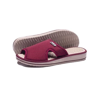 Chinelo Feminino Ortopédico Massageador Anatômico Para Esporão, Fascite Plantar e Dores Nas Pernas Vinho