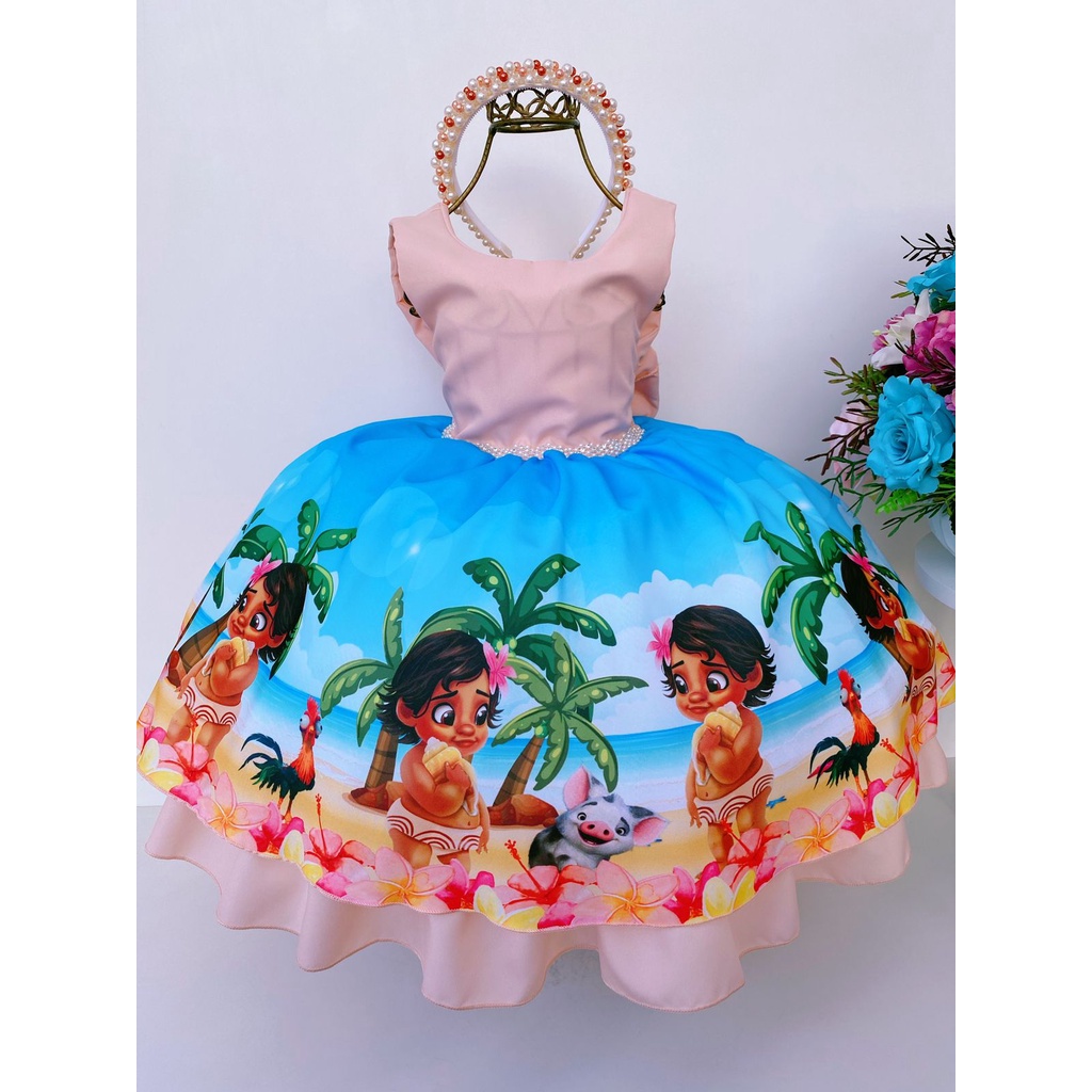 Fantasia Moana Baby, Roupa Infantil para Bebê Usado 73094050