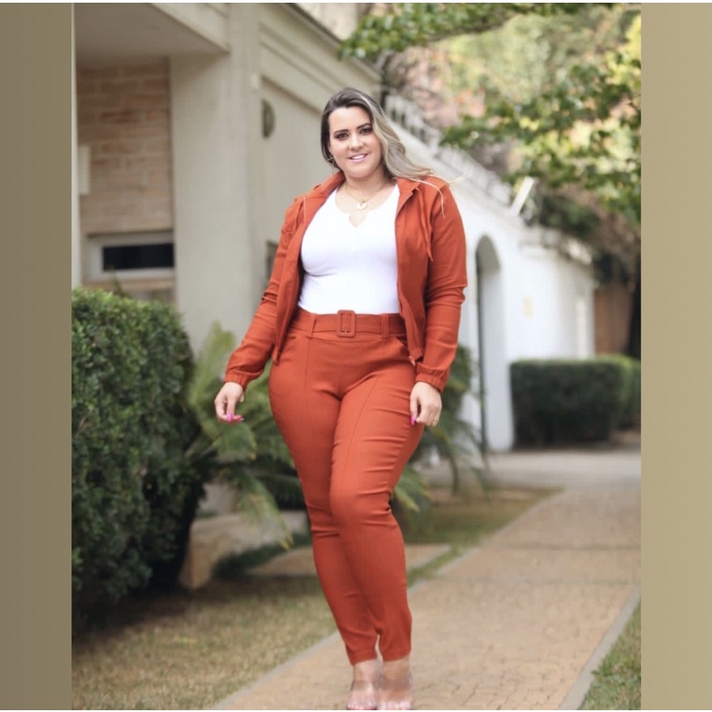 Calça de best sale bengaline plus size