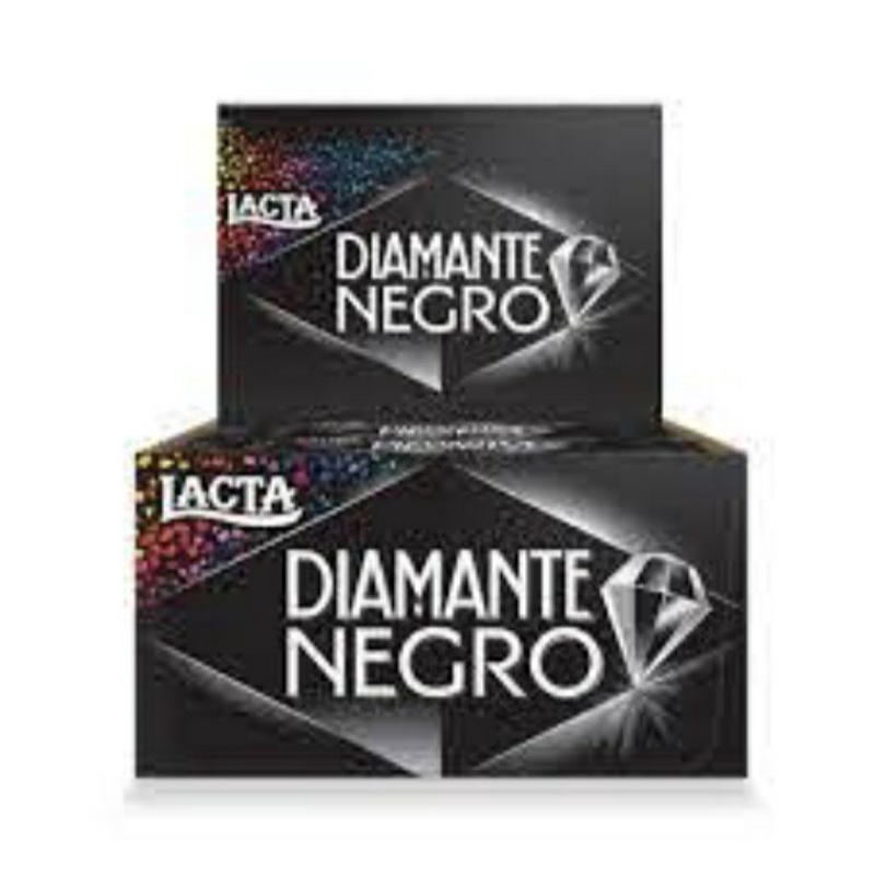 Chocolate Tabletinho Diamante Negro 34g - Lacta 12 Unidades