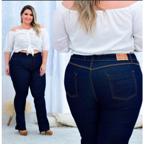 Calça Flare Plus Size Elegante 46 Ao 56 Preço De Atacado