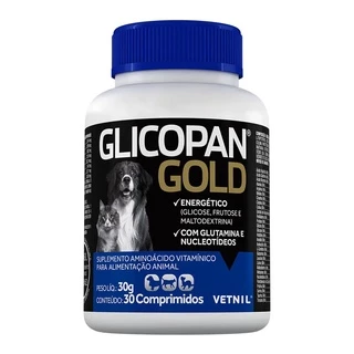 Glicopan Gold 30 Comprimidos Suplemento Vitamínico - Vetnil