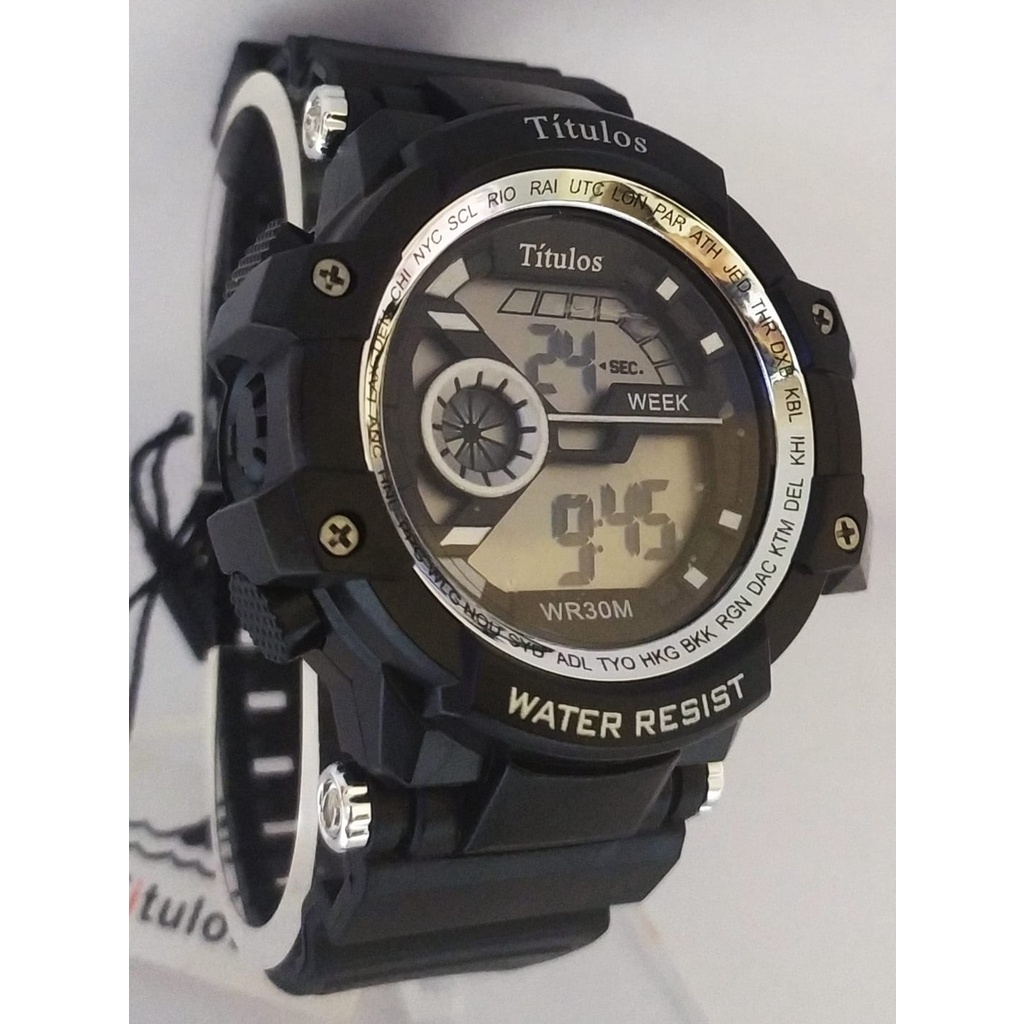 Relógio Masculino Skmei Robusto Digital e Ponteiro Esportivo Resistente a  Água SKM-1155B - Preto