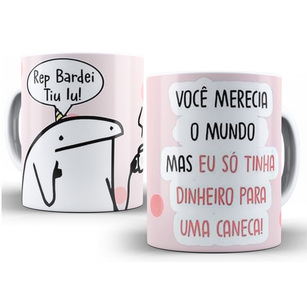 Caneca Flork Meme Rep Bardei Tiu Iu Aniversário Te Amo