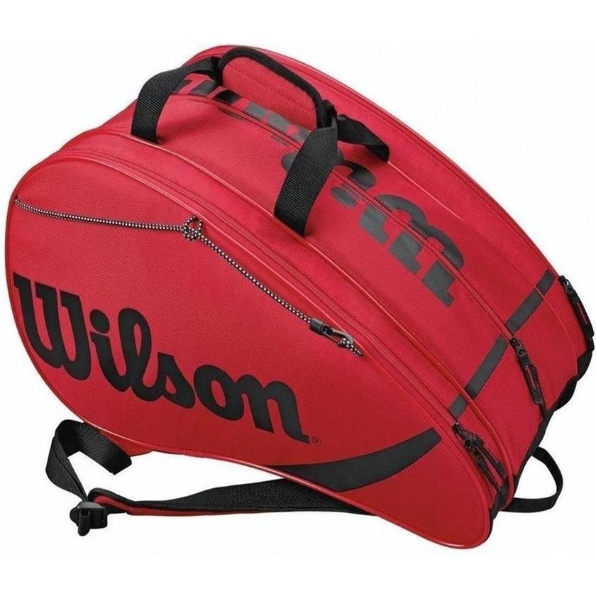 Raqueteira Wilson Esportiva Rak Pak Pdl - Vermelha | Shopee Brasil